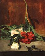 Edouard Manet Peony Stem and Shears oil
